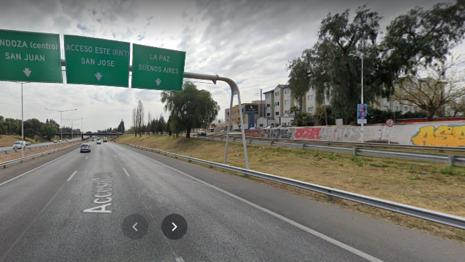 Protesta con Camiones en el Acceso Sur