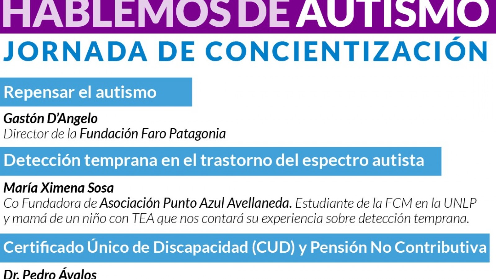 Jornada de Concientización sobre Autismo