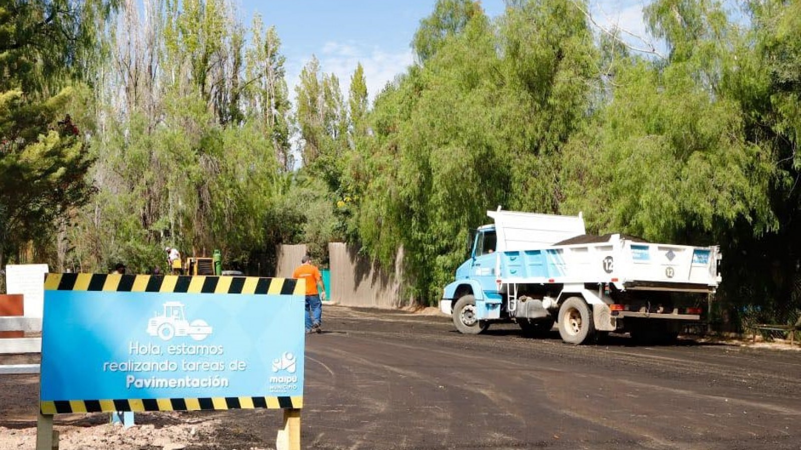 Maipú continúa con su plan de bacheo