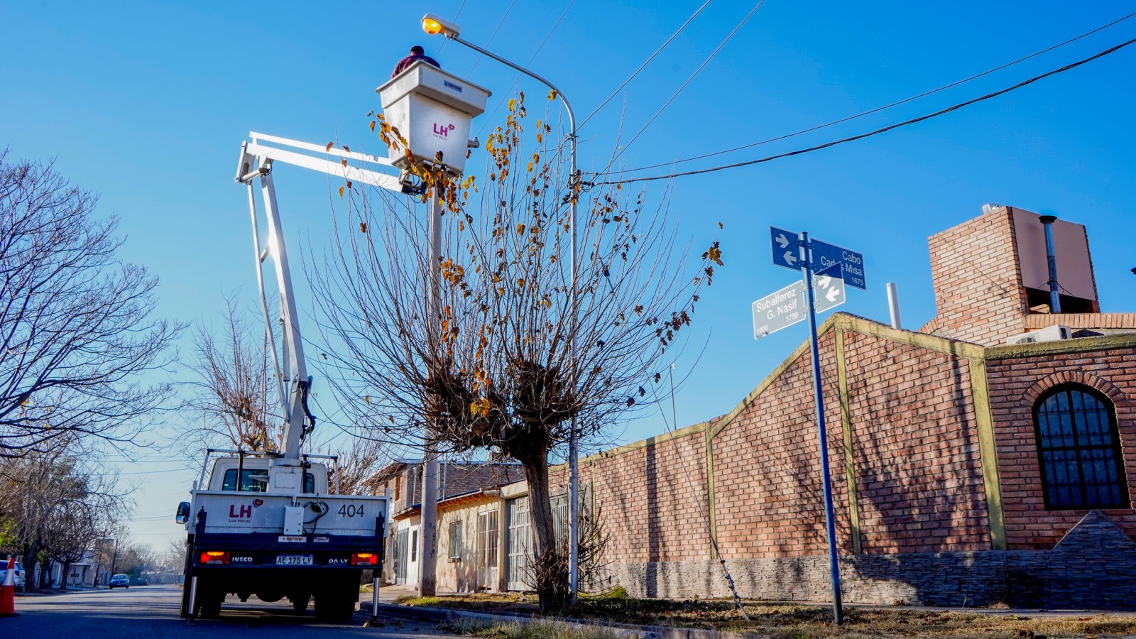 Recambio y mantenimiento de luminarias en Las Heras