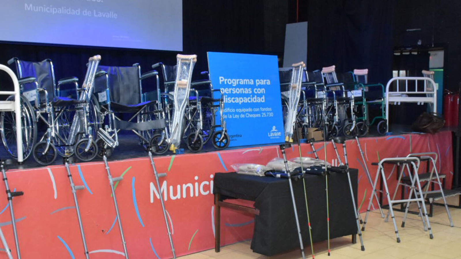 Lavalle: primer banco de ayudas técnicas para personas con discapacidad-LSA