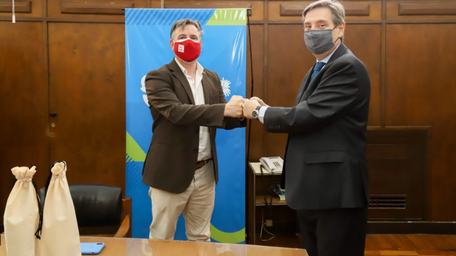 San Rafael: Emir Félix recibió al titular de la cruz roja Argentina