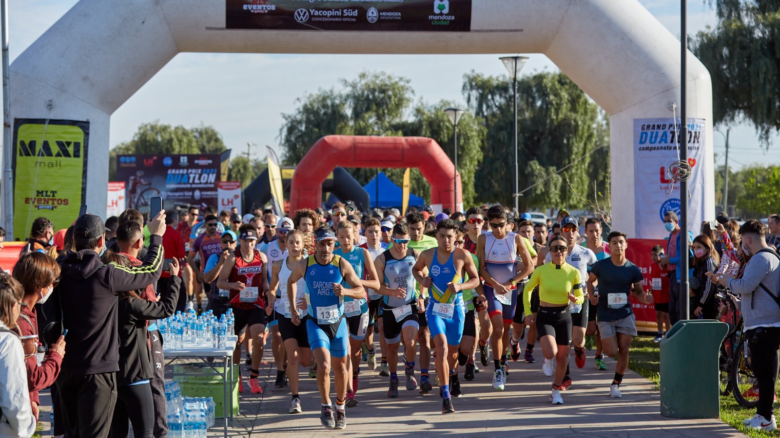 Las Heras abrió el Gran Prix de Duatlón en el Parque de la Familia