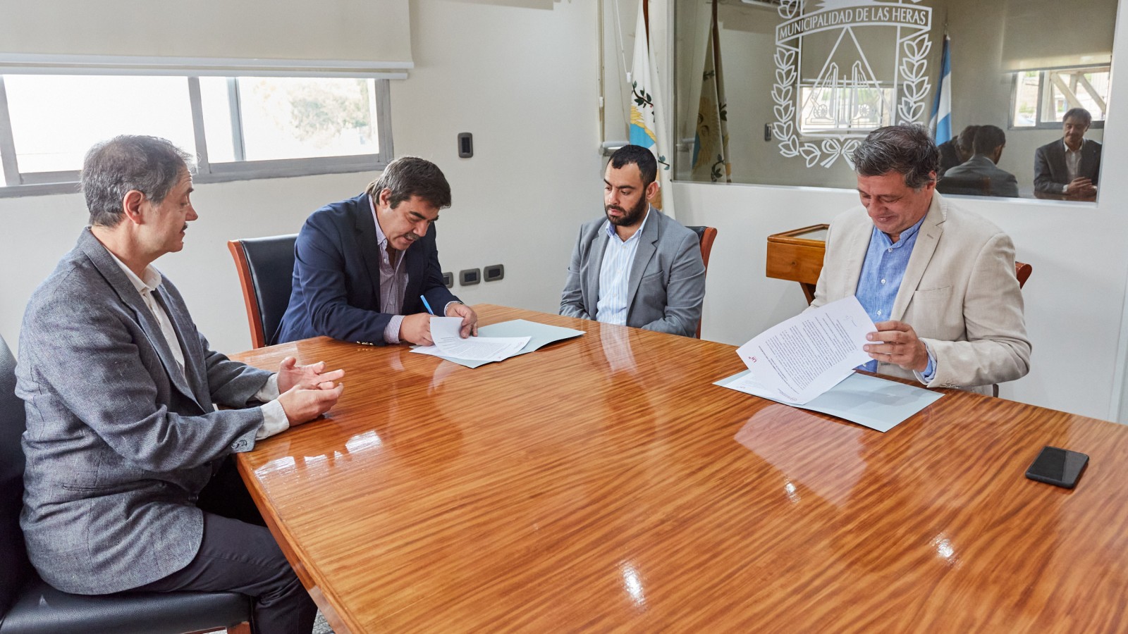 Las Heras y ATM firmaron un convenio de colaboración mutua