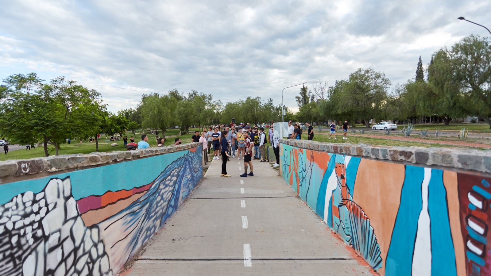 La historia e identidad de Las Heras, plasmadas en un conjunto mural