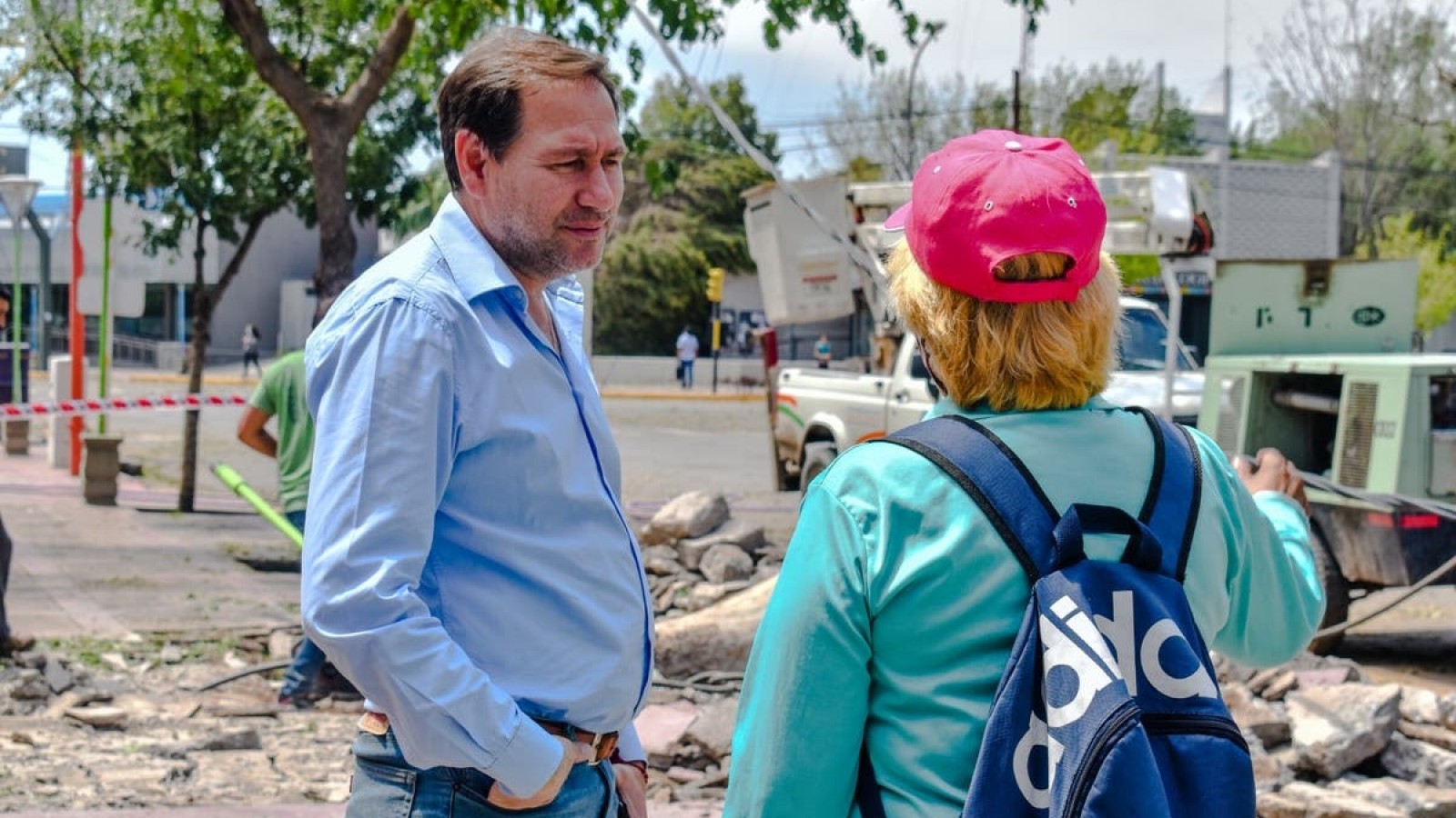 Roberto Righi explica que volcará recursos a los afectados por la tormenta