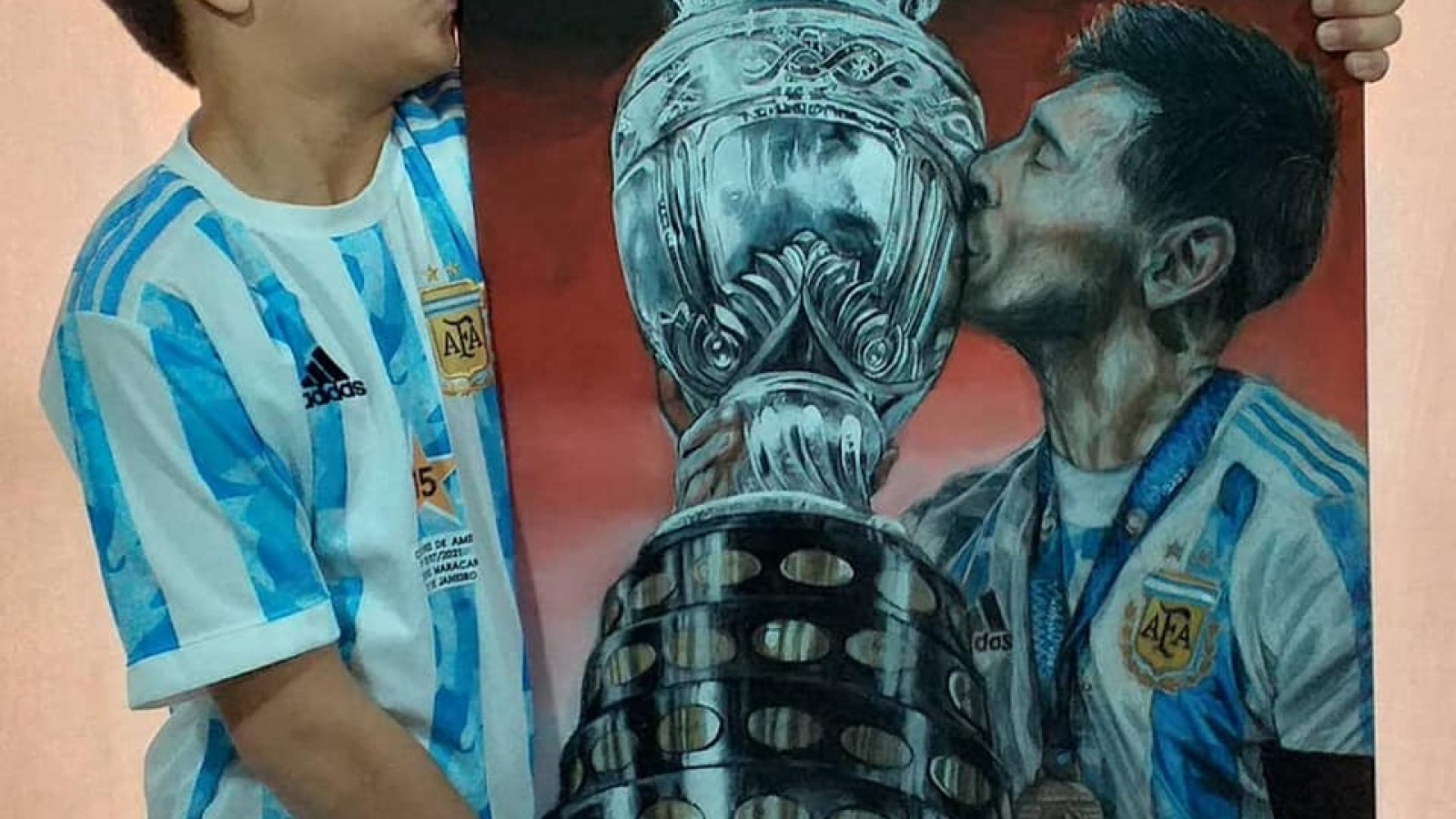 «Sueño con conocer a Messi y darle mi dibujo»