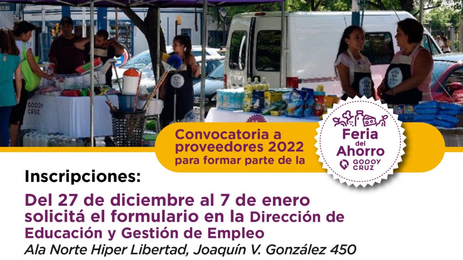 Convocatoria a proveedores para participar en la Feria del Ahorro 2022