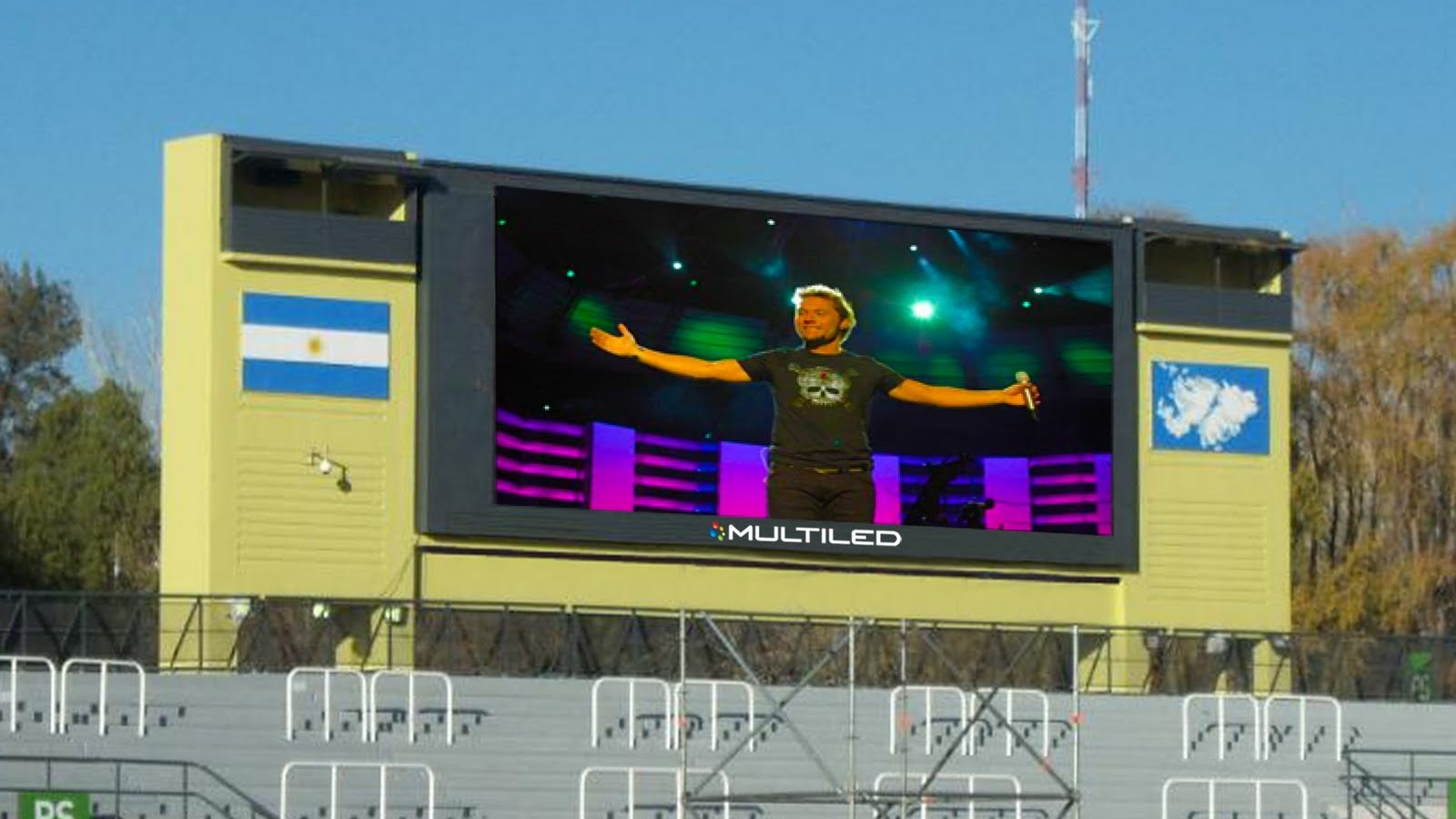 El Gobierno de Mendoza permitió eliminar a Las Malvinas y a la Bandera Argentina del Estadio Provincial