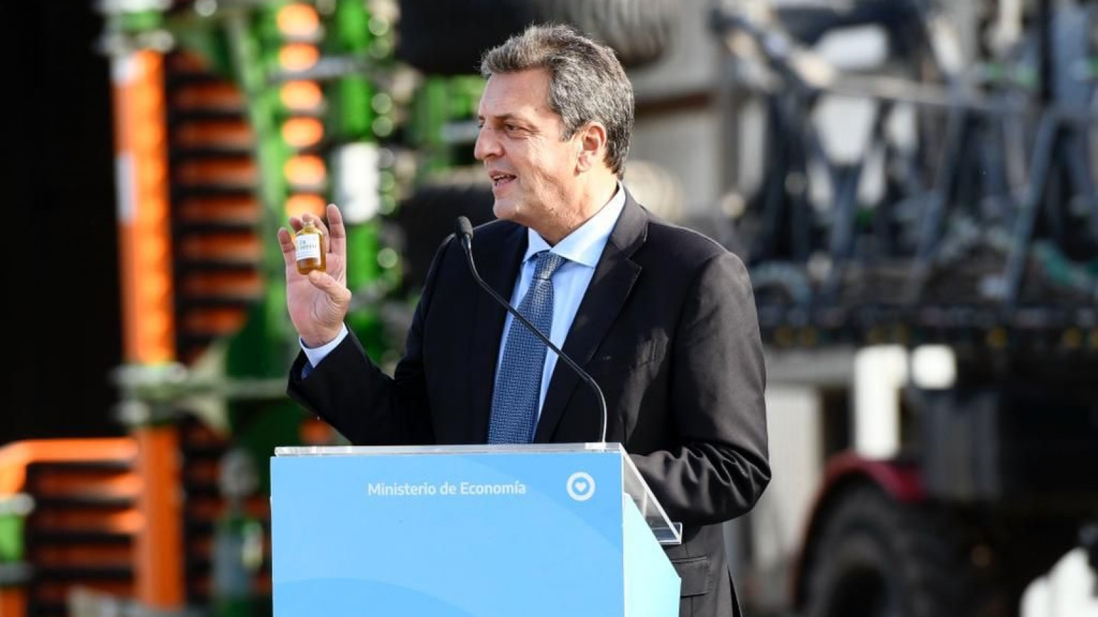 Massa puso en funcionamiento la primera planta industrial en América que producirá aceite de soja con 100% de energía solar