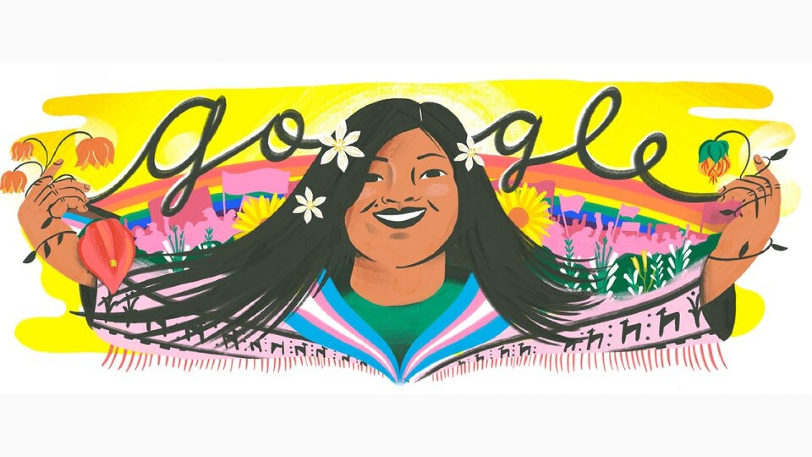 Google homenajeó a Diana Sacayán primera mujer trans y activista indígena en recibir un DNI