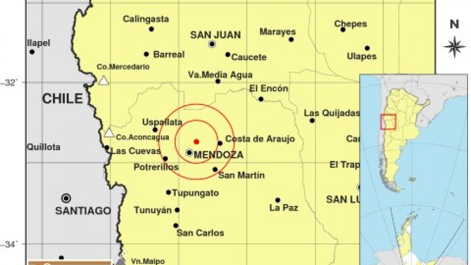Temblor en Mendoza también se sintió en San Juan