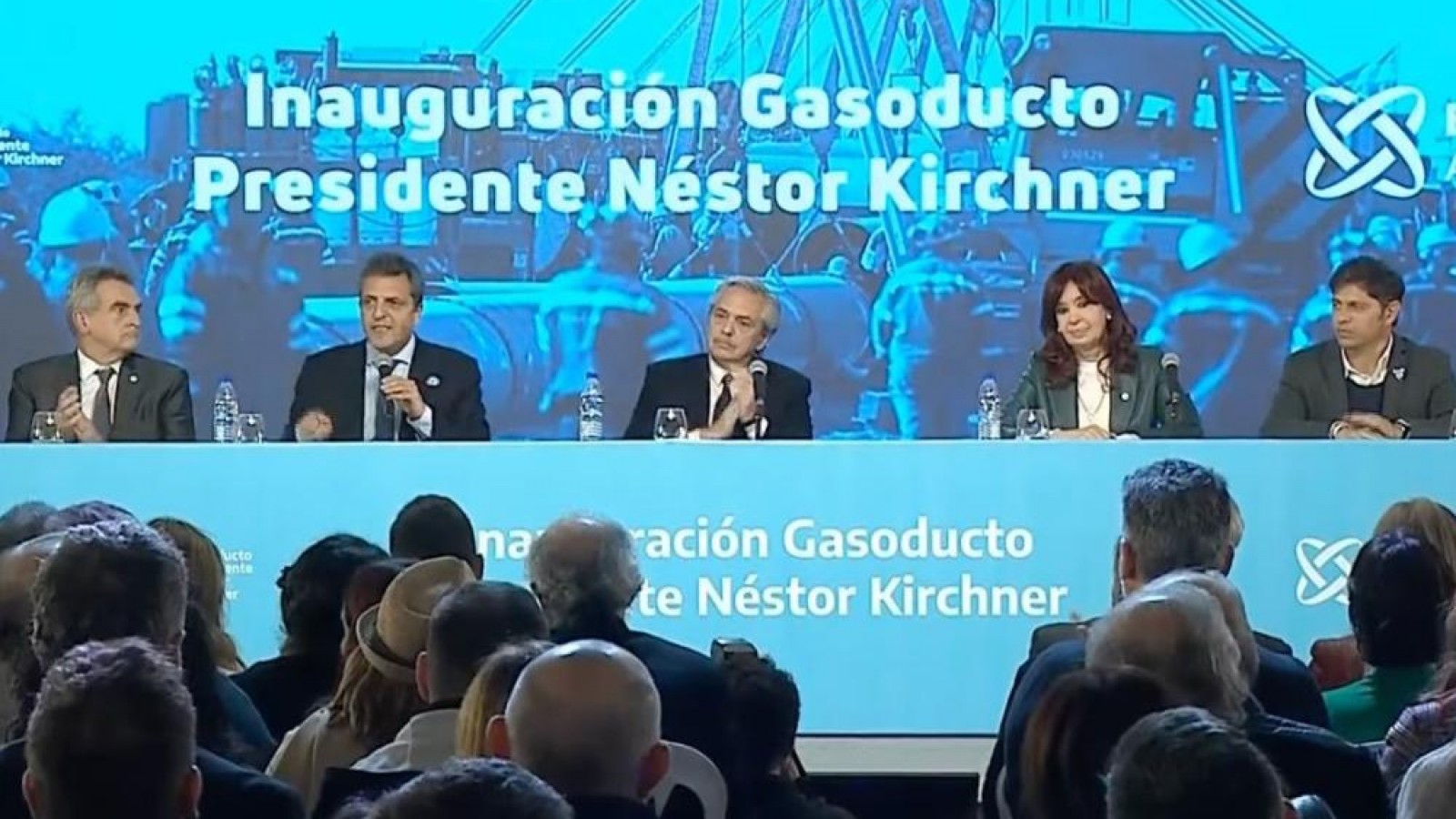 El Gobierno inauguró el gasoducto Presidente Néstor Kirchner