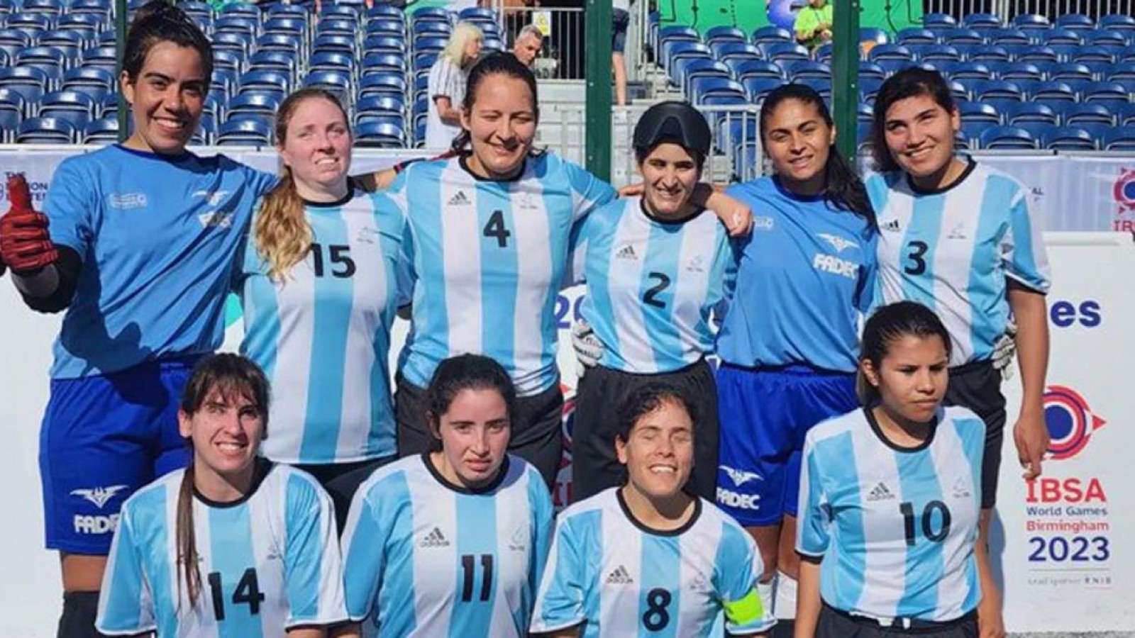 El presidente recibe a las y los campeones del mundo de fútbol para ciegos y ciegas