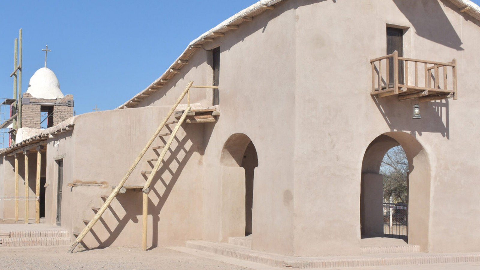Avanzan las obras de consolidación de la Capilla del Rosario en Lavalle