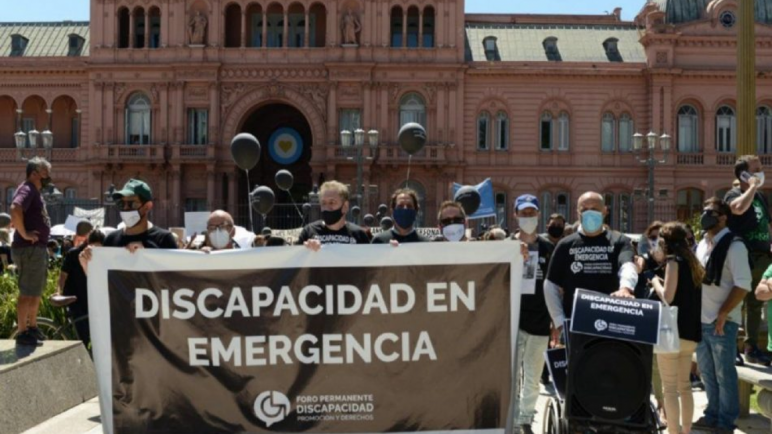 Discapacidad se manifestará en la Residencia de Olivos por la emergencia del sector