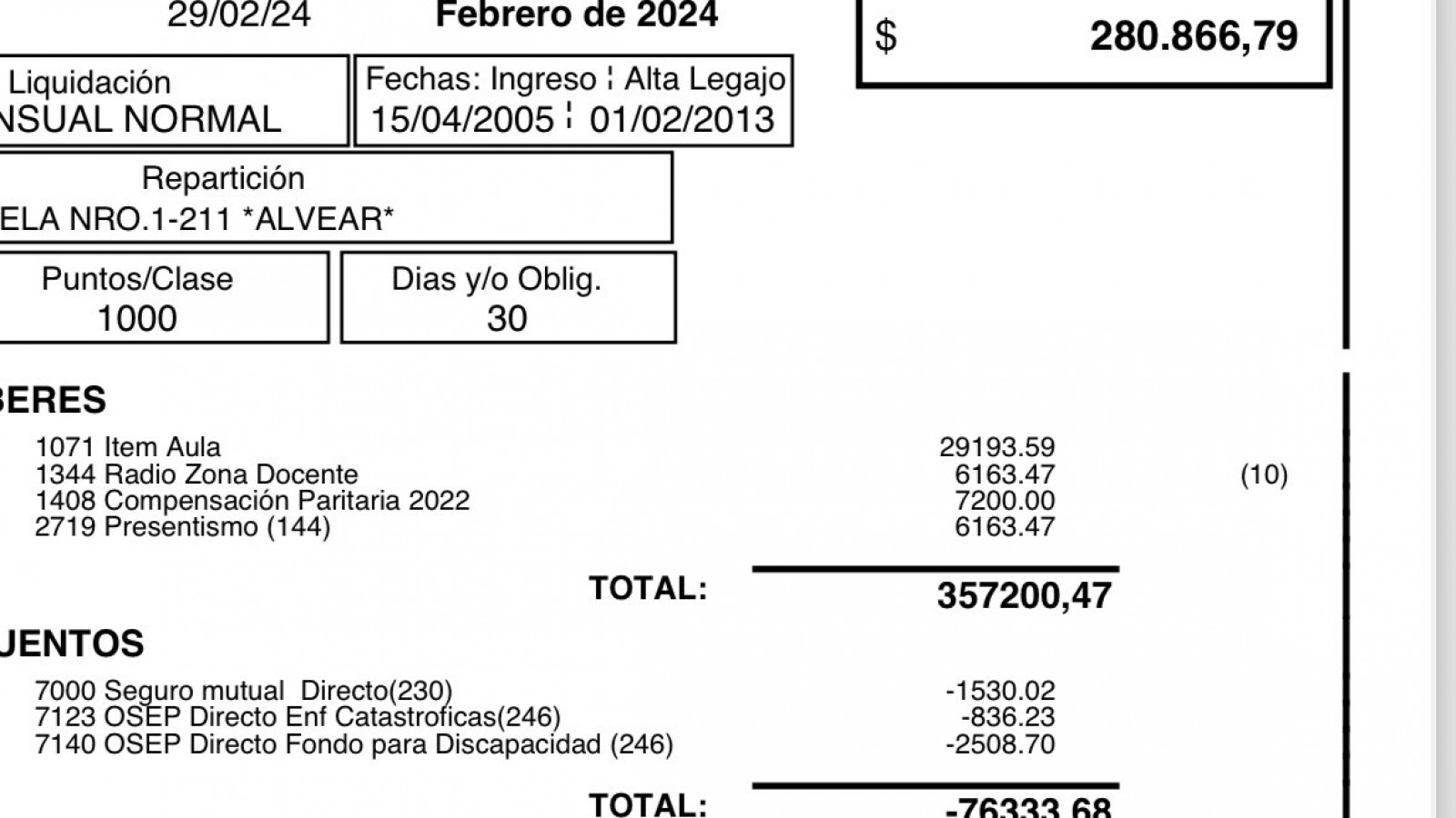 Una maestra con 23 años de servicio, publicó lo que gana en Mendoza